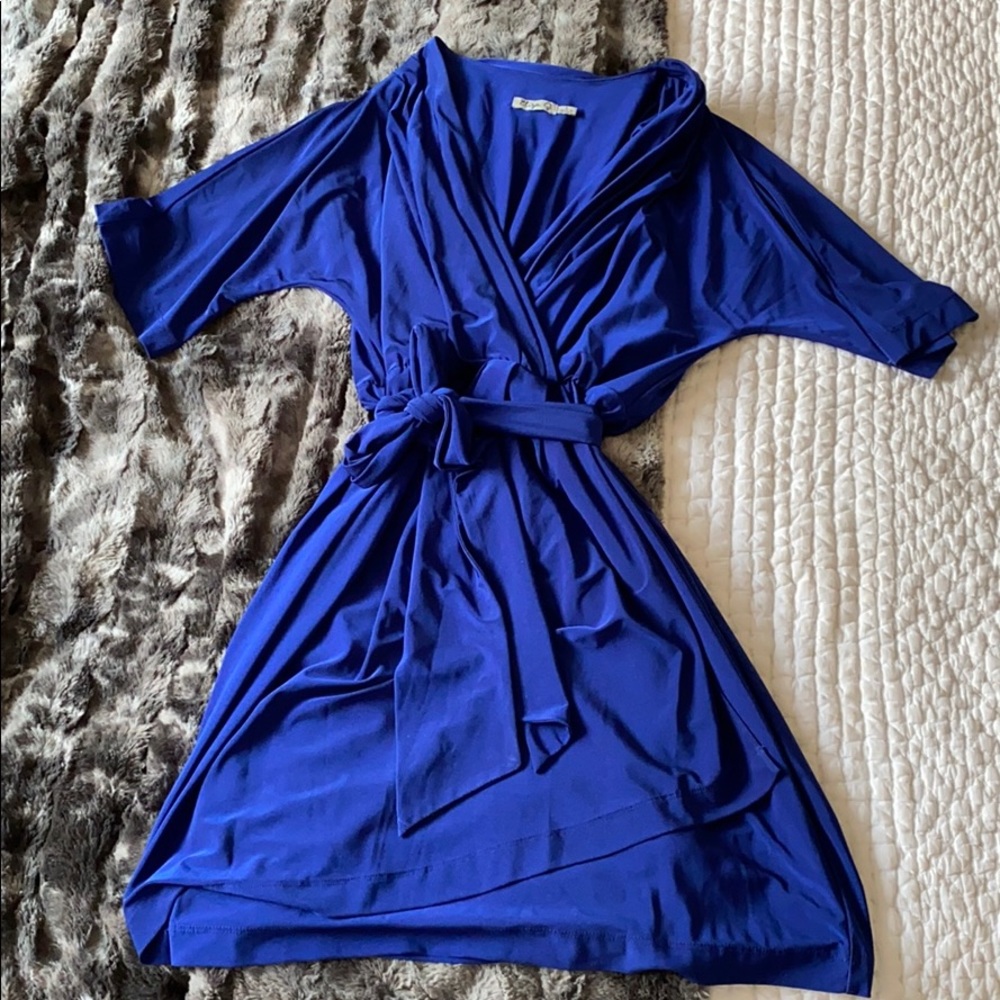 Blue Eliza J wrap dress